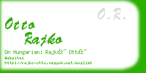 otto rajko business card